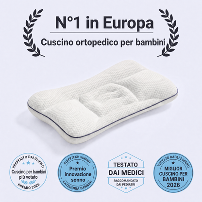 Cuscino ortopedico per bambini N°1 in Europa di RipoZen con riconoscimenti