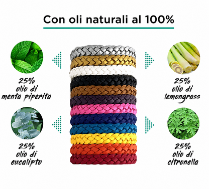 Braccialetti Antizanzare 12 Pezzi