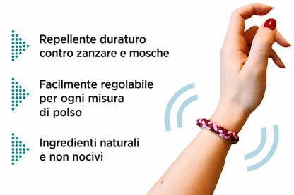 Braccialetti Antizanzare 12 Pezzi