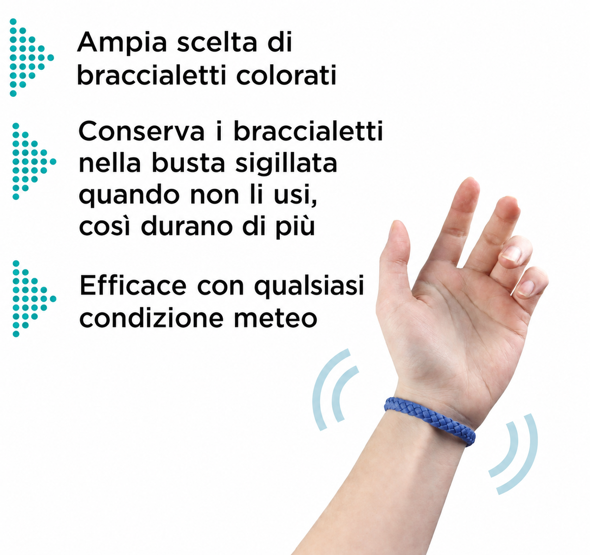 Braccialetti Antizanzare 12 Pezzi