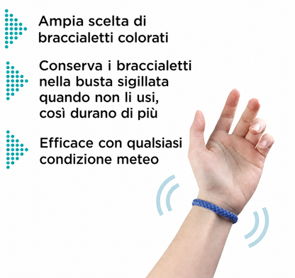 Braccialetti Antizanzare 12 Pezzi
