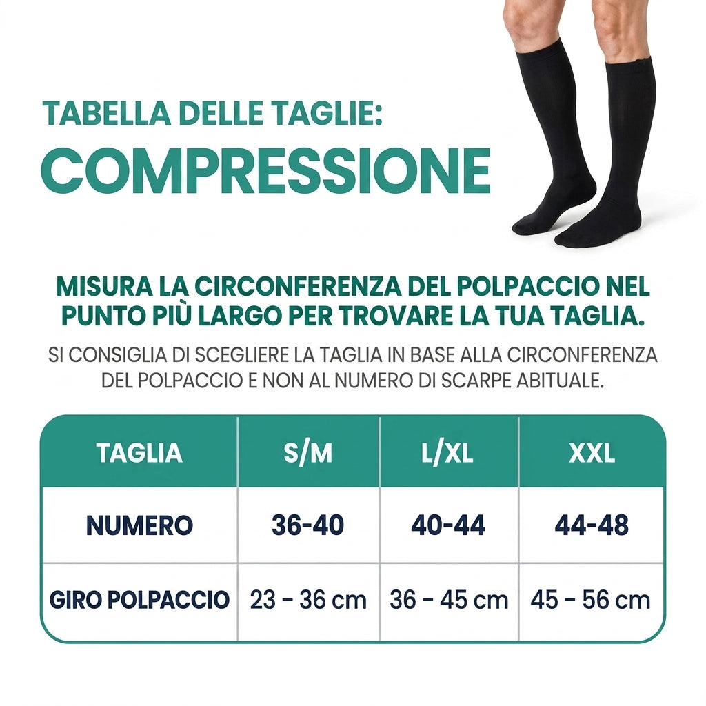 Calze a Compressione con Zip