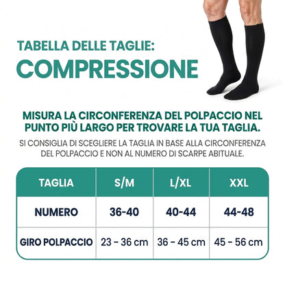 Calze a Compressione con Zip
