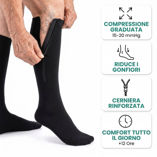 Calze a Compressione con Zip