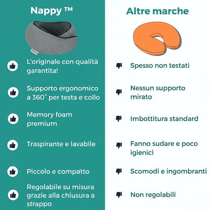 Nappy™ - Il cuscino da viaggio