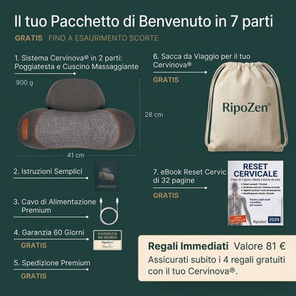 Cervinova® - Dispositivo Massaggiante Elettrico per il Collo 2.0