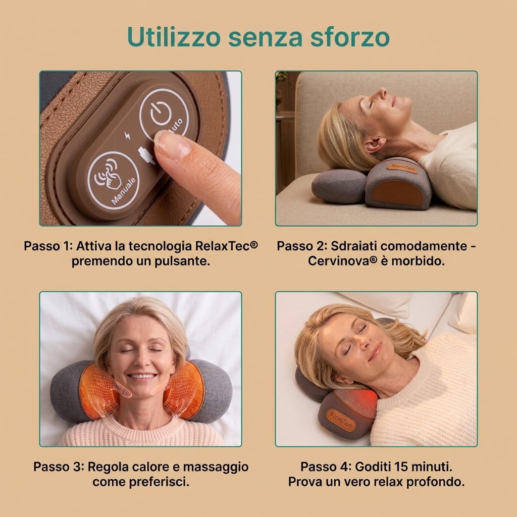 Cervinova® - Dispositivo Massaggiante Elettrico per il Collo 2.0