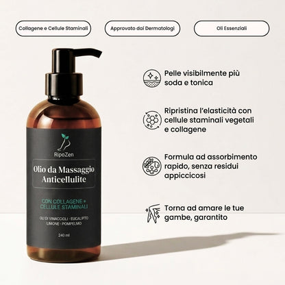 RipoZen Olio da Massaggio Anticellulite