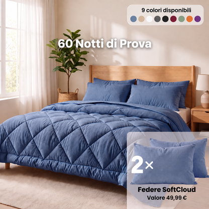 Piumino Ripozen® 2 in 1 che elimina il bisogno delle lenzuola