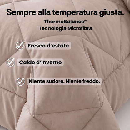 Piumino Ripozen® 2 in 1 che elimina il bisogno delle lenzuola