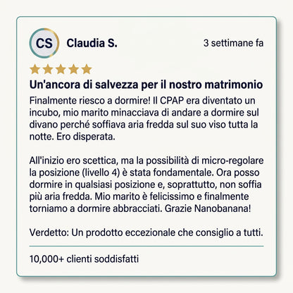 NightFlow - Dispositivo anti-russamento regolabile