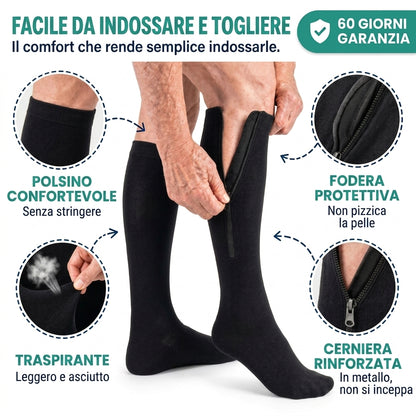 Calze a Compressione con Zip