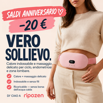 Ripozen - Fascia riscaldante e massaggiante per il dolore mestruale